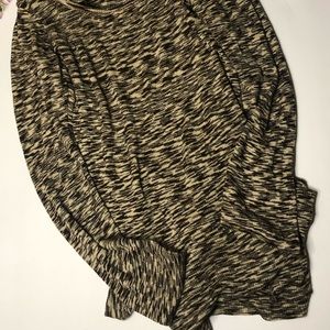 Brown and black long sleeved top / tee shirt
